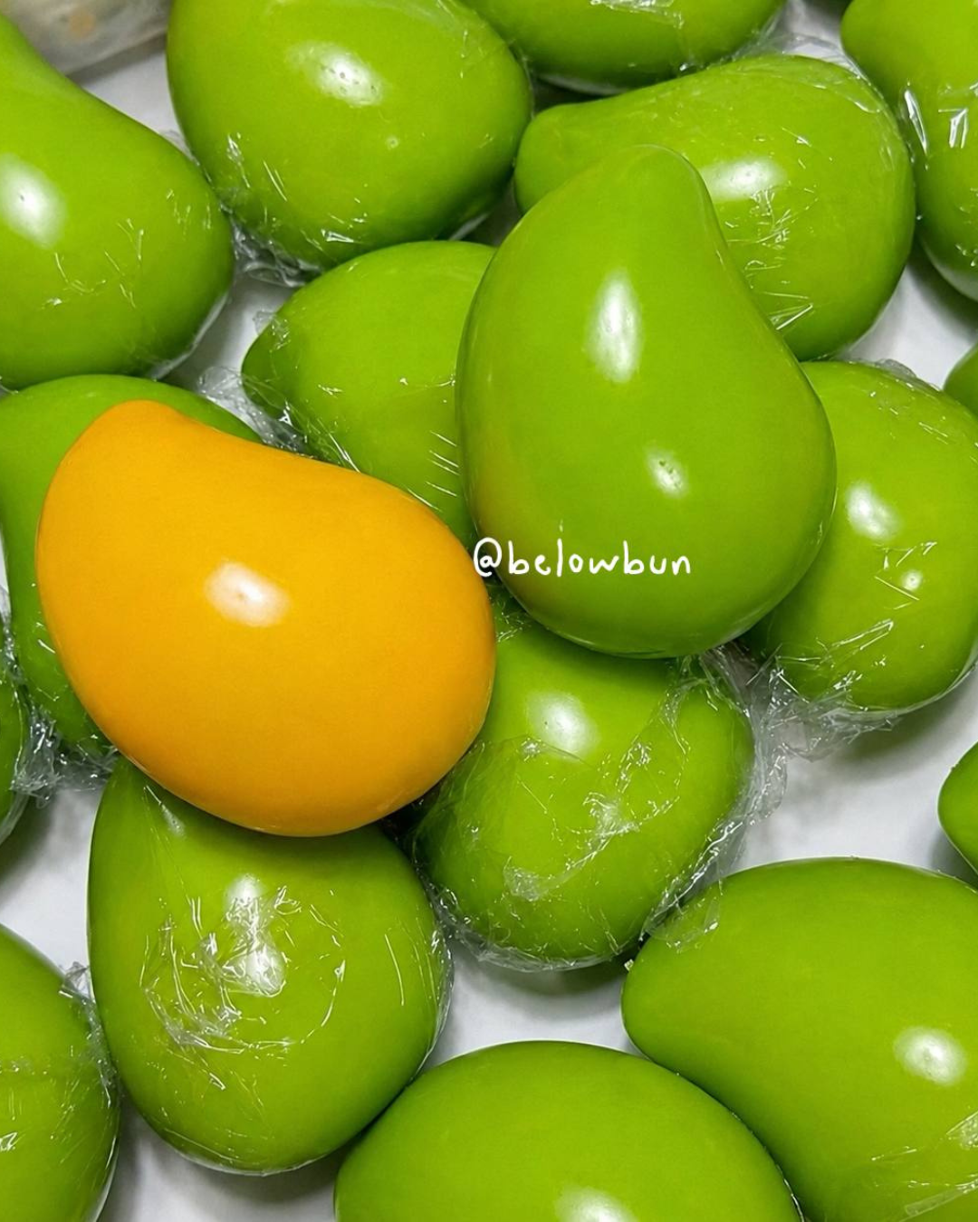 Slushy mango squishy toy