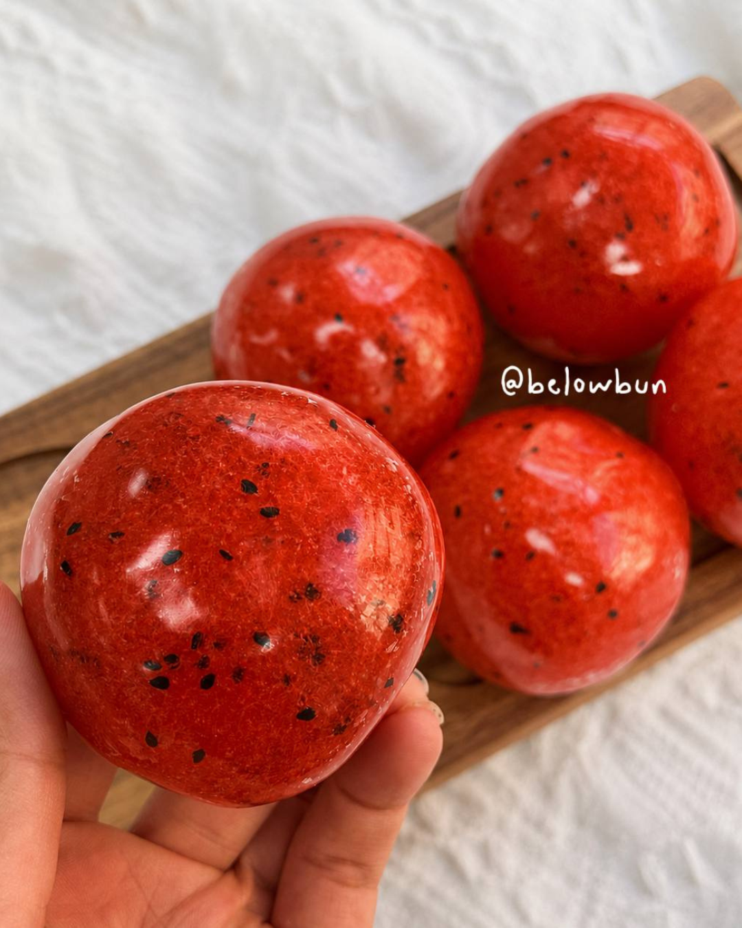 Watermelon scrunchy squishy toy